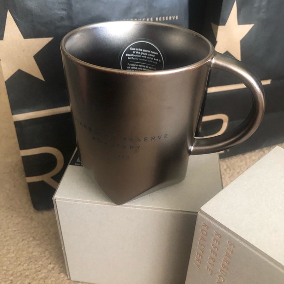 Starbucks reserve chicago 16 oz dark bevel mug NWT - Picture 4 of 4
